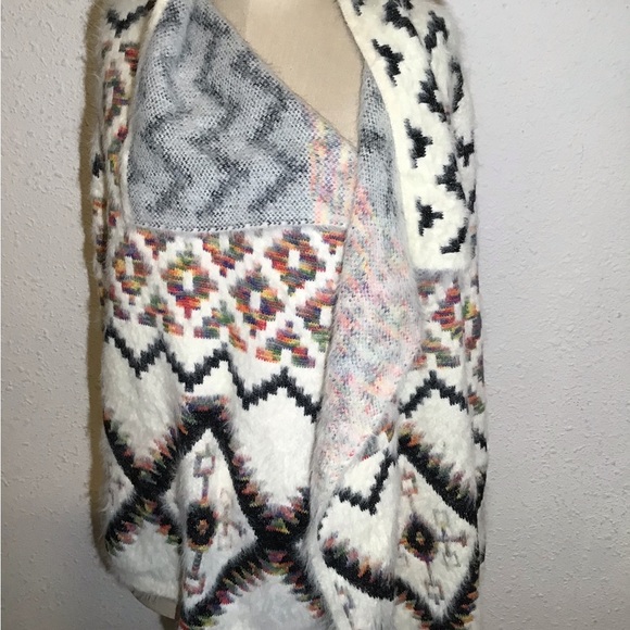 Vintage concept open front sweater cardigan size large - Picture 4 of 6